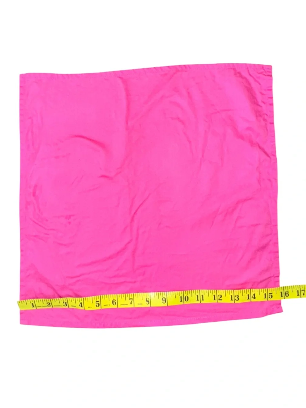 Bright Pink Square Scarf / Bandana